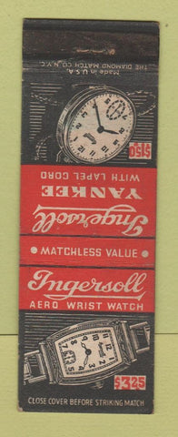 Matchbook Cover - Ingersoll Watches Aero Wrist Watch