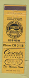 Matchbook Cover - Cascade Laundry Dry Cleaning Des Moines IA