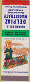 Matchbook Cover - Charles Delpiaz Magistrate Wallingford PA