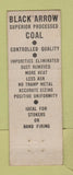 Matchbook Cover - Black Arrow Coal Russell Feed Russell IL