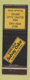 Matchbook Cover - Chicago Solvay Coke Coal Chicago IL