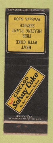 Matchbook Cover - Chicago Solvay Coke Coal Chicago IL