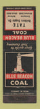 Matchbook Cover - Blue Beacon Coal Tate Building Supply Bellevue Covington