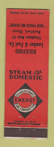 Matchbook Cover - Franklin County Coal Corporation Rockford IL