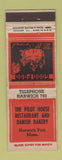Matchbook Cover - Pilot House Restaurant Harwich Port MA ADVANEC