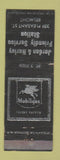 Matchbook Cover - Jordan & Hurley Mobil oil gas Belmont WORN