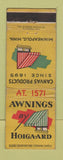 Matchbook Cover - Hoigaard Awnings Minneapolis MN WEAR