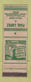 Matchbook Cover - Paul Lopez Paint Great Barrington MA