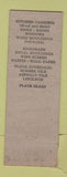 Matchbook Cover - Paul Lopez Paint Great Barrington MA
