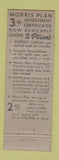 Matchbook Cover - Morris Plan Savings Indianapolis IN