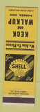 Matchbook Cover - Keck and Walkup Shell oil gas Pioneer OH