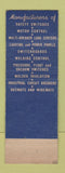 Matchbook Cover - Square D Electrical Equipment Walt Clarke Cincinnati OH