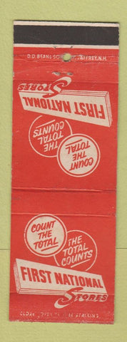 Matchbook Cover - First National Stores DD Bean