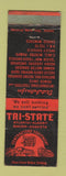 Matchbook Cover - Tri State Contractors Equipment Atlanta Albany Macon GA