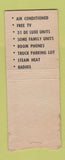 Matchbook Cover - Ace Motel Topeka KS BOBTAIL