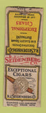 Matchbook Cover - SJ Seidenberg Cigars DQ Buffalo NY WEAR BOBTAIL