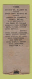 Matchbook Cover - SJ Seidenberg Cigars DQ Buffalo NY WEAR BOBTAIL