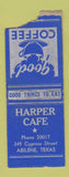 Matchbook Cover - Harper Cafe Abilene TX BOBTAIL
