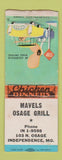 Matchbook Cover - Mavels Osage Grill Independence MO BOBTAIL