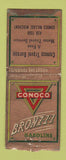 Matchbook Cover - Conoco oil gas Bronzzz BOBTAIL