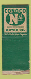 Matchbook Cover - Conoco oil gas Bronzzz BOBTAIL