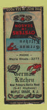 Matchbook Cover - German Kitchen Maple Shade NJ WORN BOBTAIL