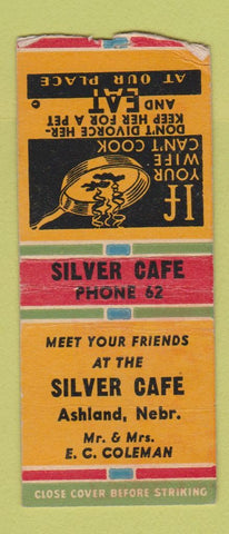 Matchbook Cover - Silver Cafe Ashland NE BOBTAIL