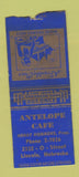 Matchbook Cover - Antelope Cafe Lincoln NE BOBTAIL