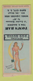 Matchbook Cover - Tom's Bar Rapid Cidy SD pinup BOBTAIL