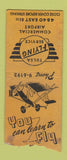 Matchbook Cover - Tulsa Flying Service OK WEAR BOBTAIL