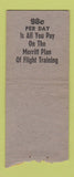 Matchbook Cover - Tulsa Flying Service OK WEAR BOBTAIL