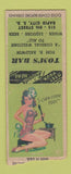 Matchbook Cover - Tom's Bar Rapid Cidy SD pinup BOBTAIL