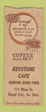 Matchbook Cover - Keystone Cafe Rapid City SD BOBTAIL