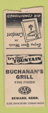 Matchbook Cover - Buchanan's Grill Seward NE BOBTAIL