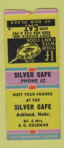 Matchbook Cover - Silver Cafe Ashland NE BOBTAIL