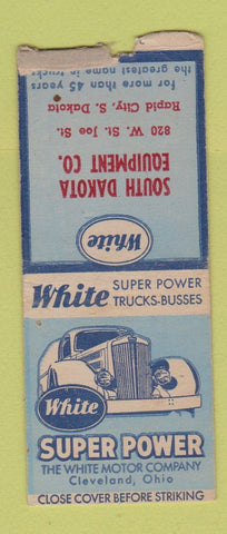 Matchbook Cover - White Trucks Rapid City SD BOBTAIL