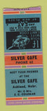 Matchbook Cover - Silver Cafe Ashland NE BOBTAIL