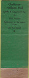 Matchbook Cover - Chalfonte Haddon Hall Atlantic City NJ WEAR