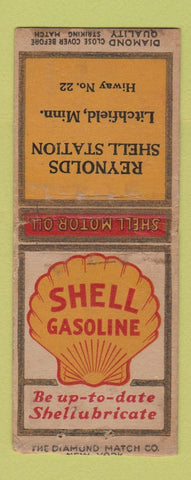 Matchbook Cover - Reynolds Shell oil gas Litchfield MN DQ BOBTAIL
