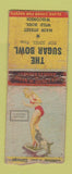 Matchbook Cover - Sugar Bowl Wild Rose WI pinup WORN BOBTAIL
