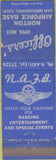 Matchbook Cover - Norton Airforce Base San Bernardino CA