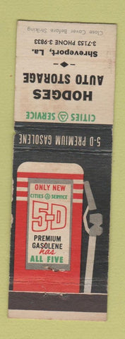 Matchbook Cover - Hodges Cities oil gas Shreveport LA WEAR