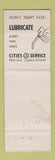 Matchbook Cover - Cities oil gas Bill Ruch Lombard IL WORN