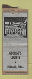 Matchbook Cover - George's Courts Midland TX WEAR BOBTAIL