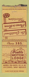 Matchbook Cover - Pueblo Motor Lodg eSocorro NM BOBTAIL