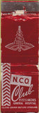 Matchbook Cover - NCO Club Fitzsimons General Hospital Denver CO WORN