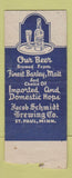 Matchbook Cover - Schmidt's City Club Beer West Lincoln NE WORN BOBTAIL