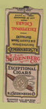 Matchbook Cover - Exceptional Cigars RJ Seidenberg Buffalo NY DQ BOBTAIL