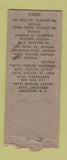 Matchbook Cover - Exceptional Cigars RJ Seidenberg Buffalo NY DQ BOBTAIL