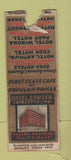 Matchbook Cover - Hotel Fowler Lafayette IN DQ WORN BOBTAIL